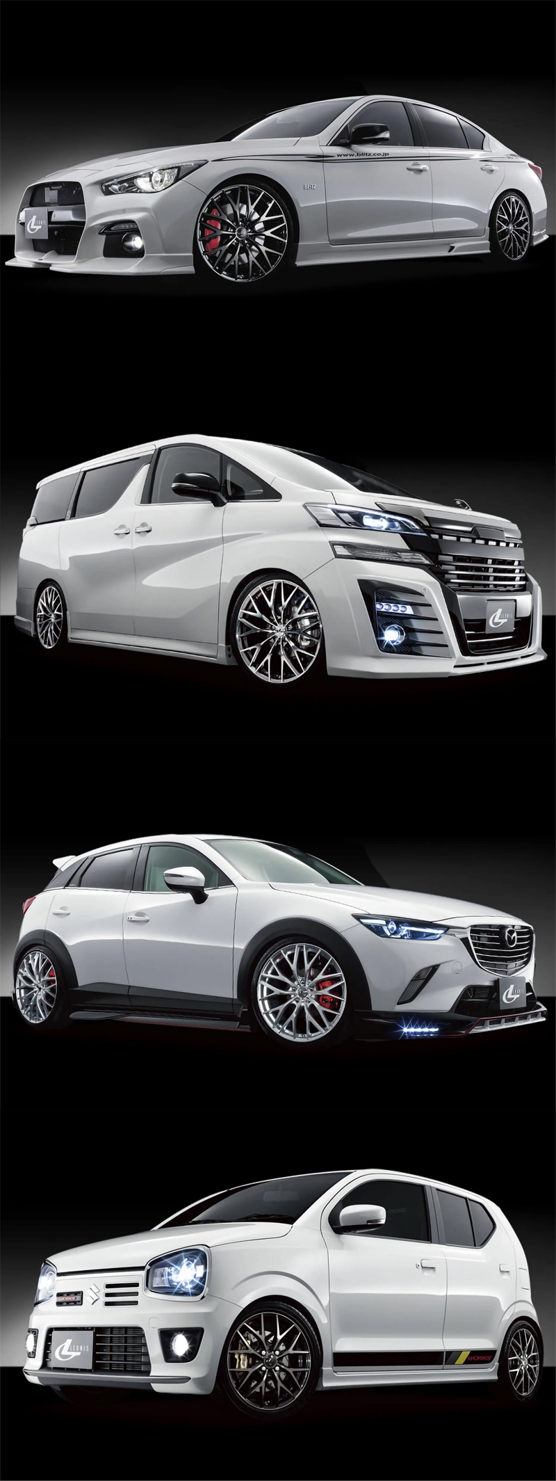 WEDS LEONIS MX アルミホイール4本セット 19X8.0J 5H PCD114.3 +43