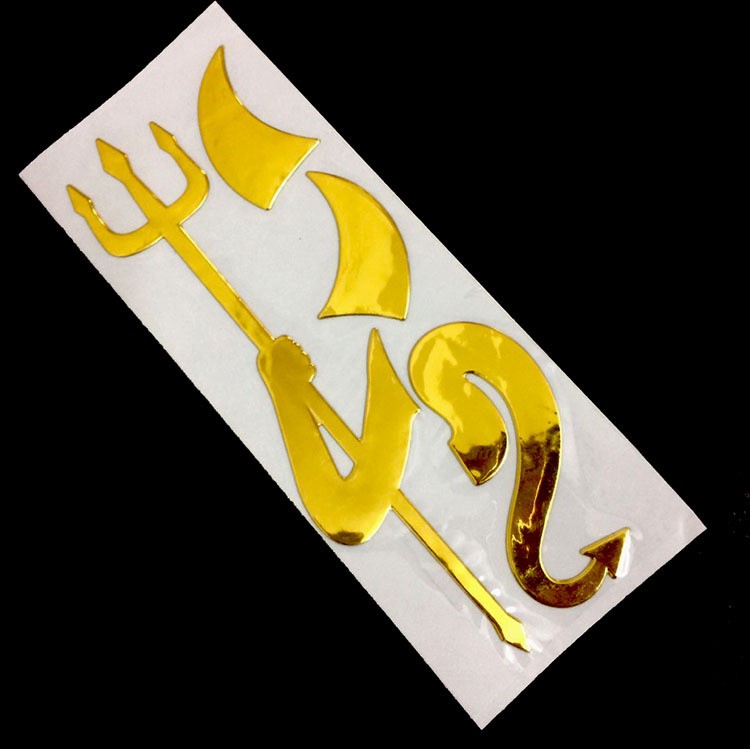 3Dデビルステッカー 小悪魔ステッカー カスタム エンブレムデコ |  | 01