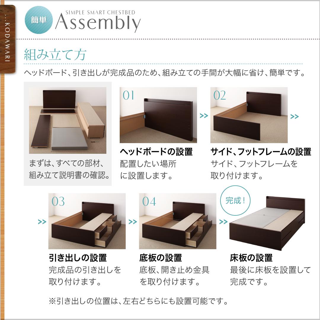 ベッド 収納付きベッド ダブルベッド マットレス付き 収納 収納付 収納ベッド 大容量 収納ボックス 布団 薄型スタンダードポケットコイルマットレス付 ダブル