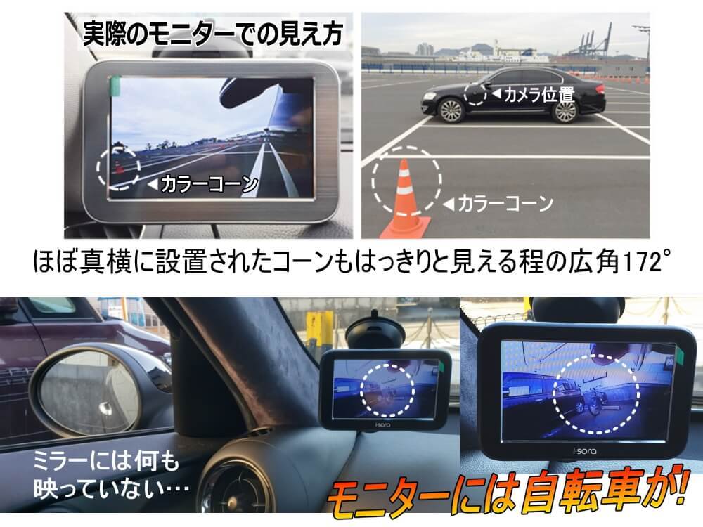 サイドカメラ 車検対応 オンオフスイッチ付き 超小型 後付け 車載 