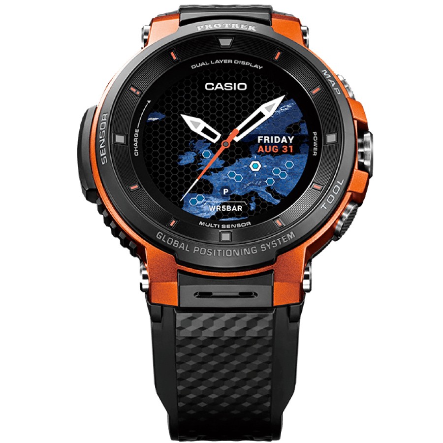 カシオ WSD-F30 PRO TREK SMART プロトレック スマート ウォッチ ウエアラブル GPS カラー液晶 Android iPhone  対応 LINE SNS