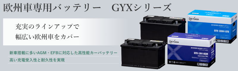 GSユアサ GYX-LN3-AGM /GYX 欧州車専用高性能バッテリー GS YUASAの