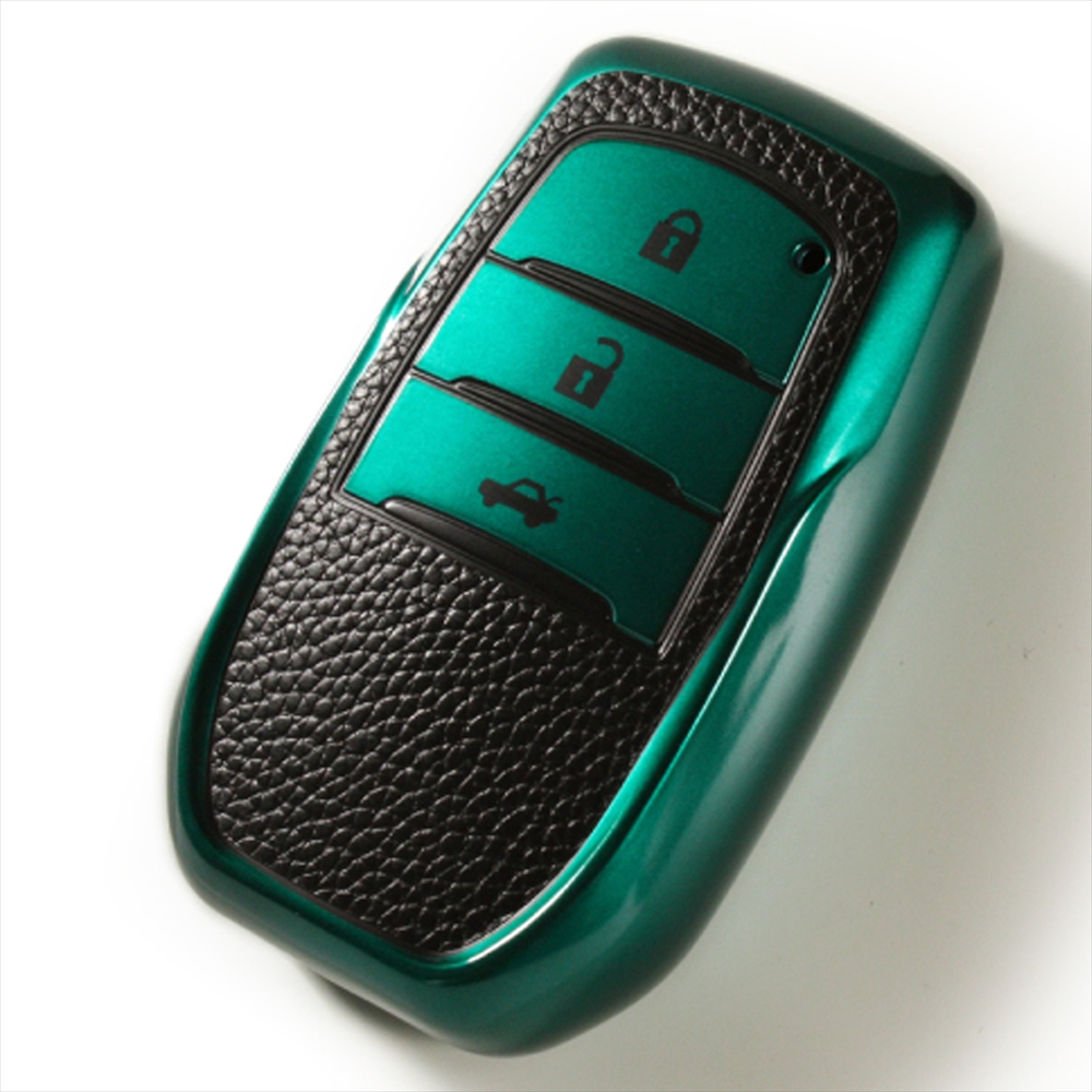 トヨタ（TOYOTA） キーケース スマートキーカバー シボ加工 メタリック