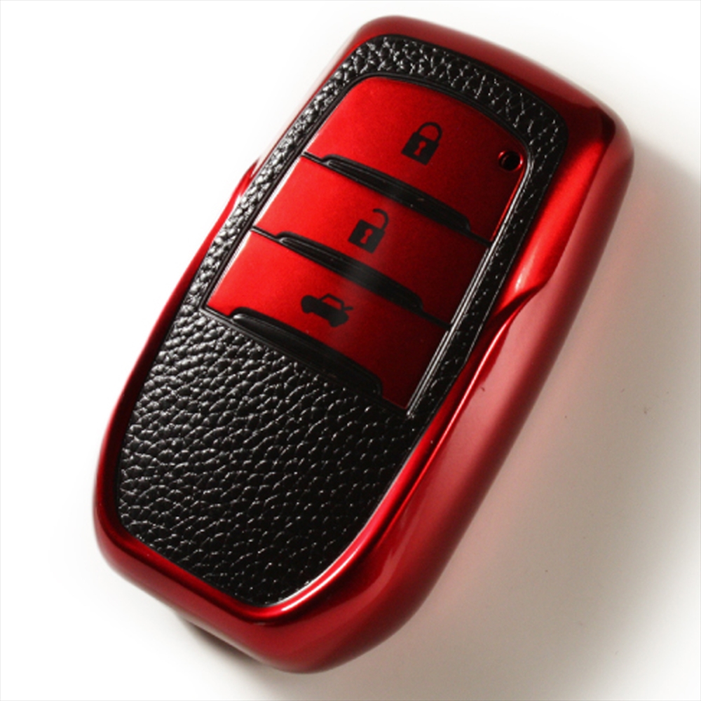 トヨタ（TOYOTA） キーケース スマートキーカバー シボ加工 メタリック
