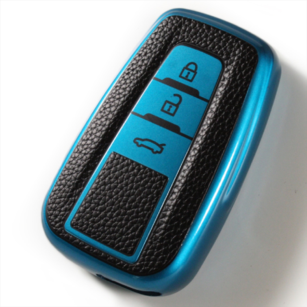 トヨタ（TOYOTA） キーケース スマートキーカバー シボ加工 メタリック