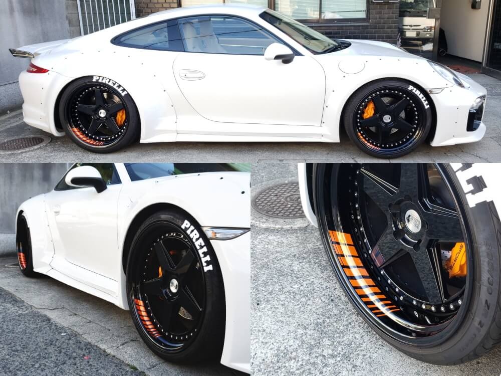 AUTOMAX izumi 深リム ステッカー 6cm 反射タイプ ホイール左右2本分