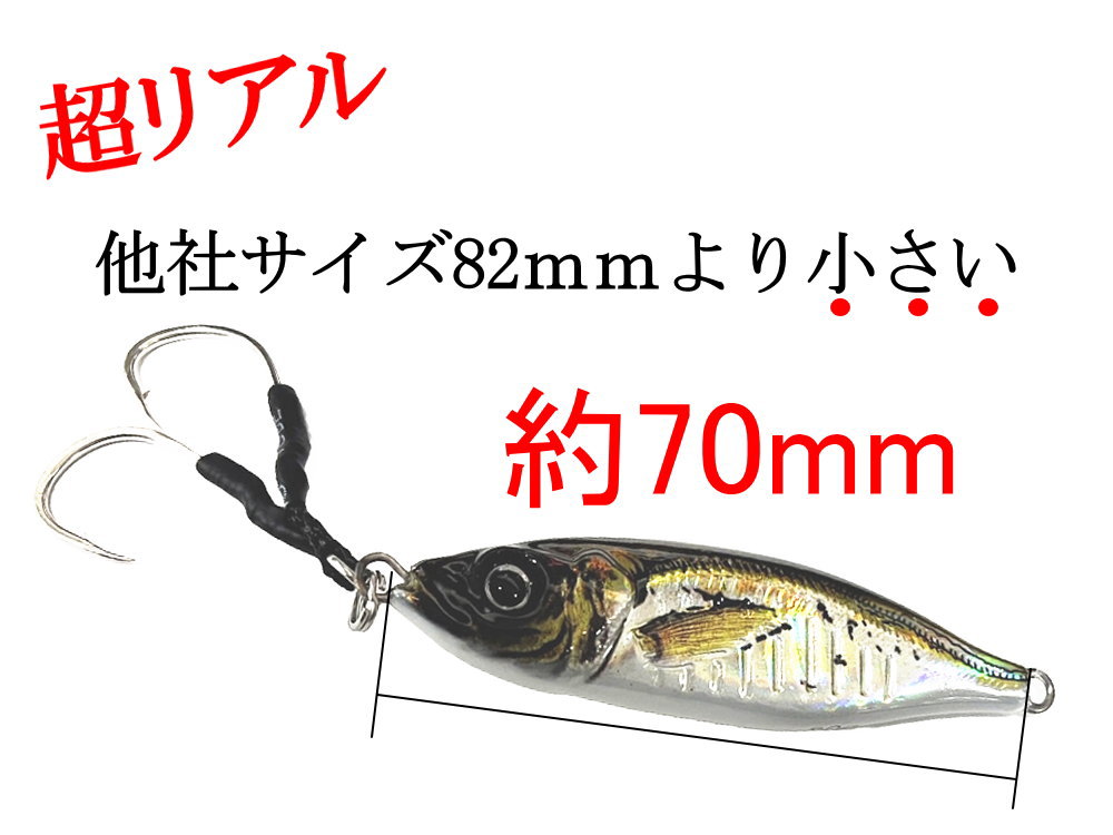 3D メタルジグ 80g 超リアル 釣り ルアー 小アジ 蓄光 ジグ 3D メタルジグ 80g 超リアル 釣り ルアー 小アジ 蓄光 ジグ