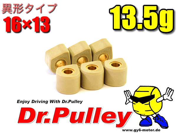 素晴らしい品質 スライディングウエイトローラー Φ16×13 7.5g 6個セット Dr.Pulley ドクタープーリー  dairysolution.com