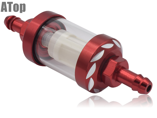 セロー アルミ削り出しの 燃料フィルター ガソリンフィルター 8mm