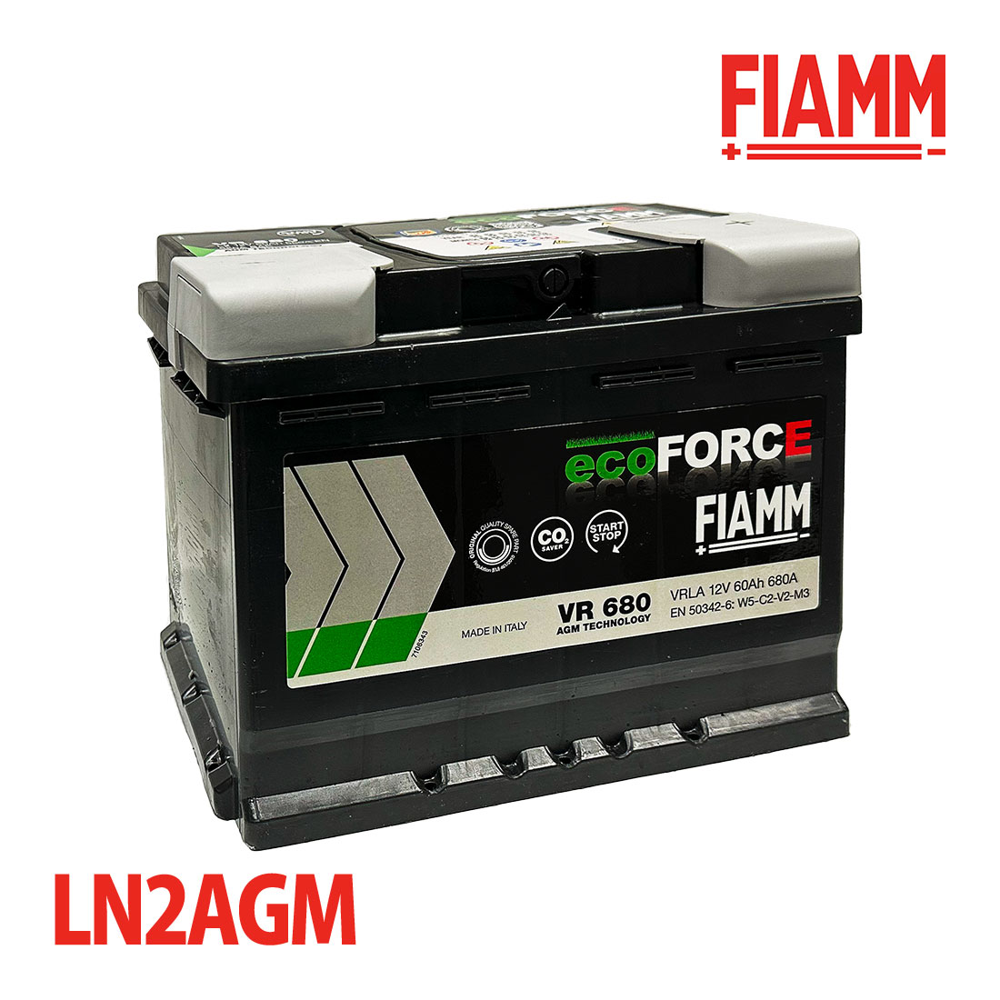 FIAMM フィアム バッテリー LN2AGM VR680 7906199 : オートサポート