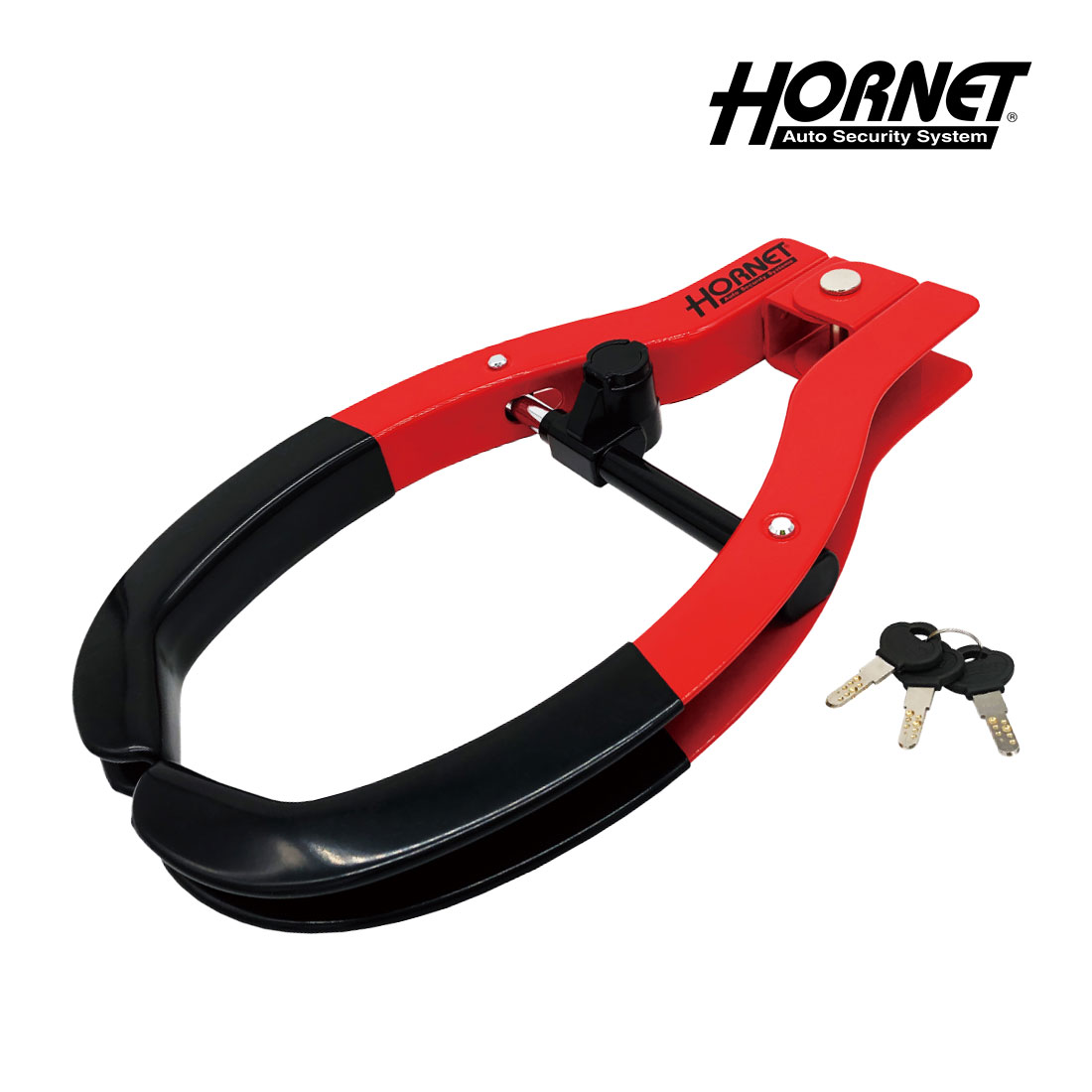 HORNET タイヤロック 車両盗難防止 HORNET ホーネット タイヤロック LT-51R 専用キー レッド 自動車盗難