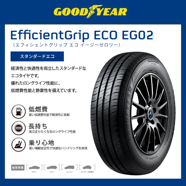 グッドイヤー 4本セット 165/55R15 タイヤ サマータイヤ