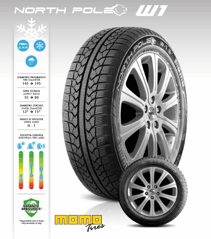 momo 冬タイヤ 14インチ スタッドレスタイヤ MOMO Tires NORTH POLE W-1 165/65R14 79T 2025年