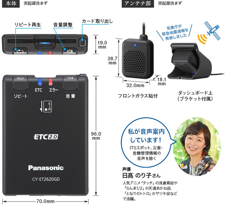 Panasonic ETC. CY-ET2620GD - ETC車載器