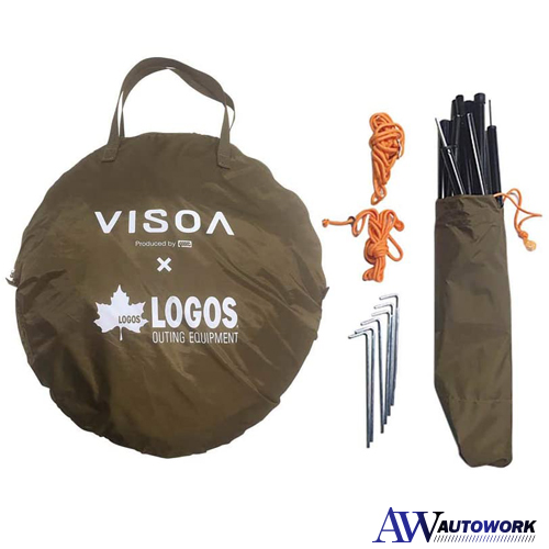 槌屋ヤック U-V1 VISOA×LOGOS カージョイントタープ : オートワーク