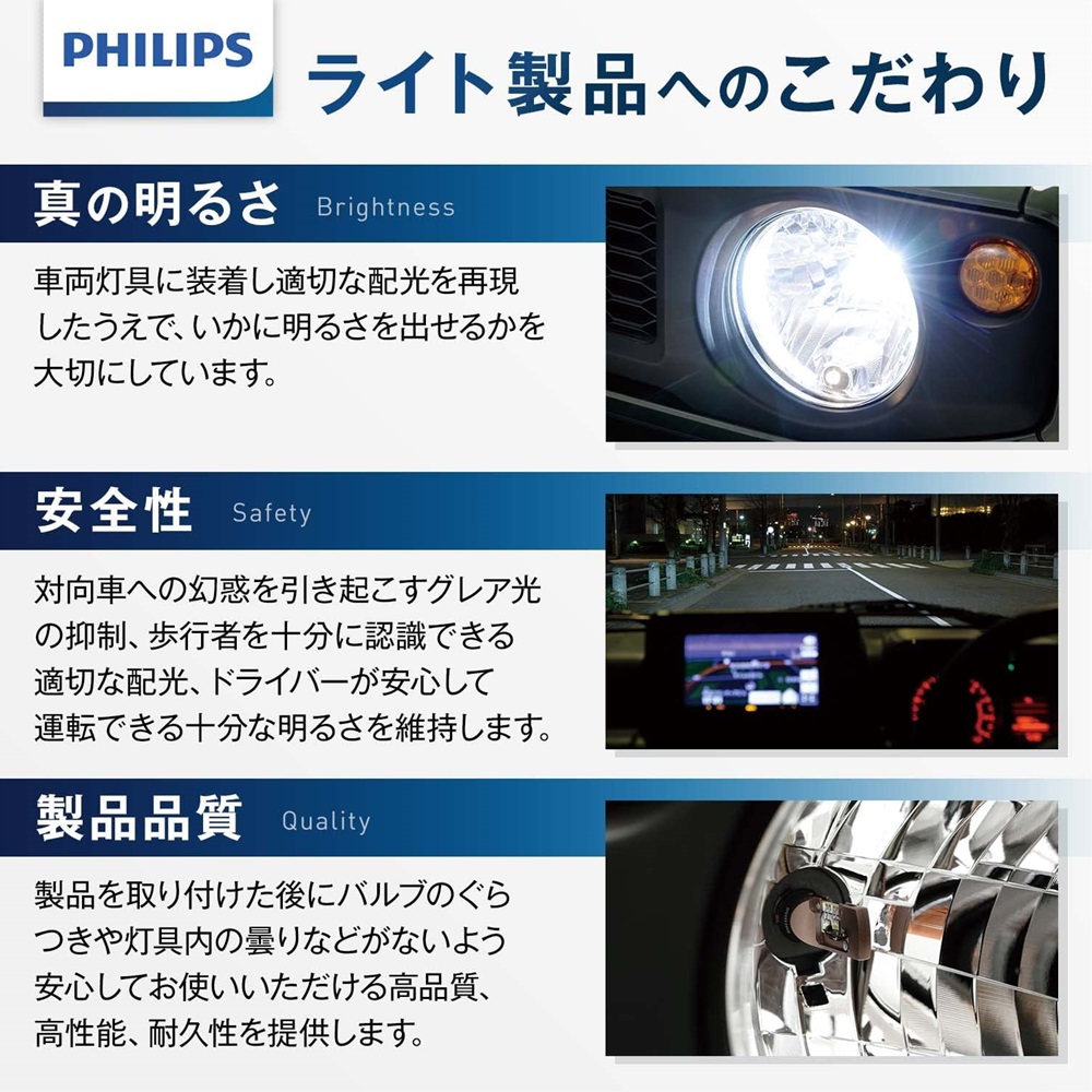 フィリップス 自動車用バルブ&ライト LED ヘッドライト HB3 HB4 6500K