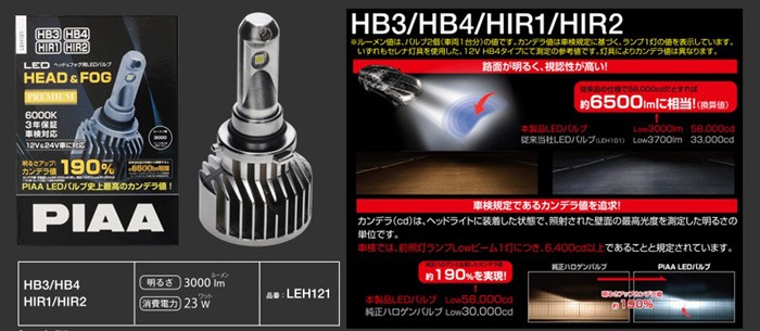 PIAA ヘッドライト LED 6000K HB3/4 HIR1/HIR2 Amazon | 【Amazon.co.jp 限定】PIAA ヘッドライト