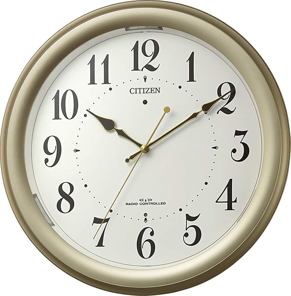 リズム(RHYTHM) シチズン 掛け時計 電波時計 暗所 自動 ライト 機能