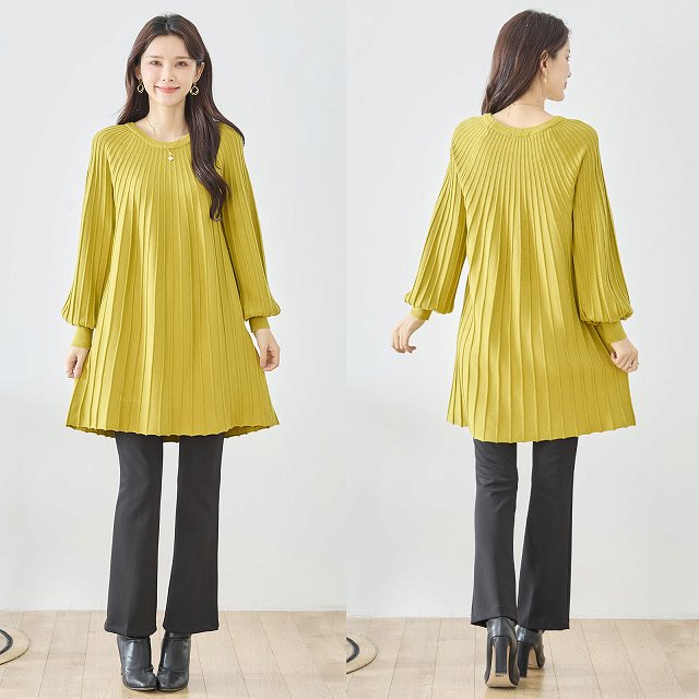 TRUBE ニット ロングニット ワンピース チュニック トップス