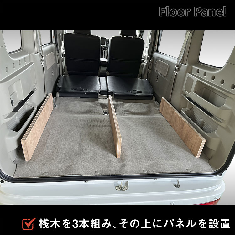 東京引渡し限定　プロダックスのフロアパネル嵩上げタイプL DA17WエブリィW他 プロダックス エブリイワゴン フロアパネル L｜ DA17W DA18W エブリイ