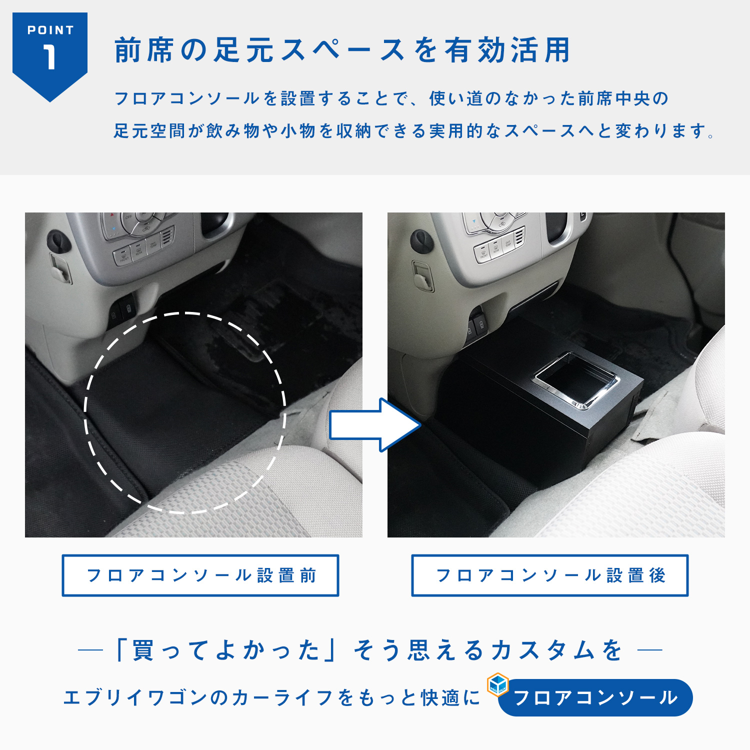 プロダックス DA17W エブリイ ワゴン フロアコンソール ｜ スズキ