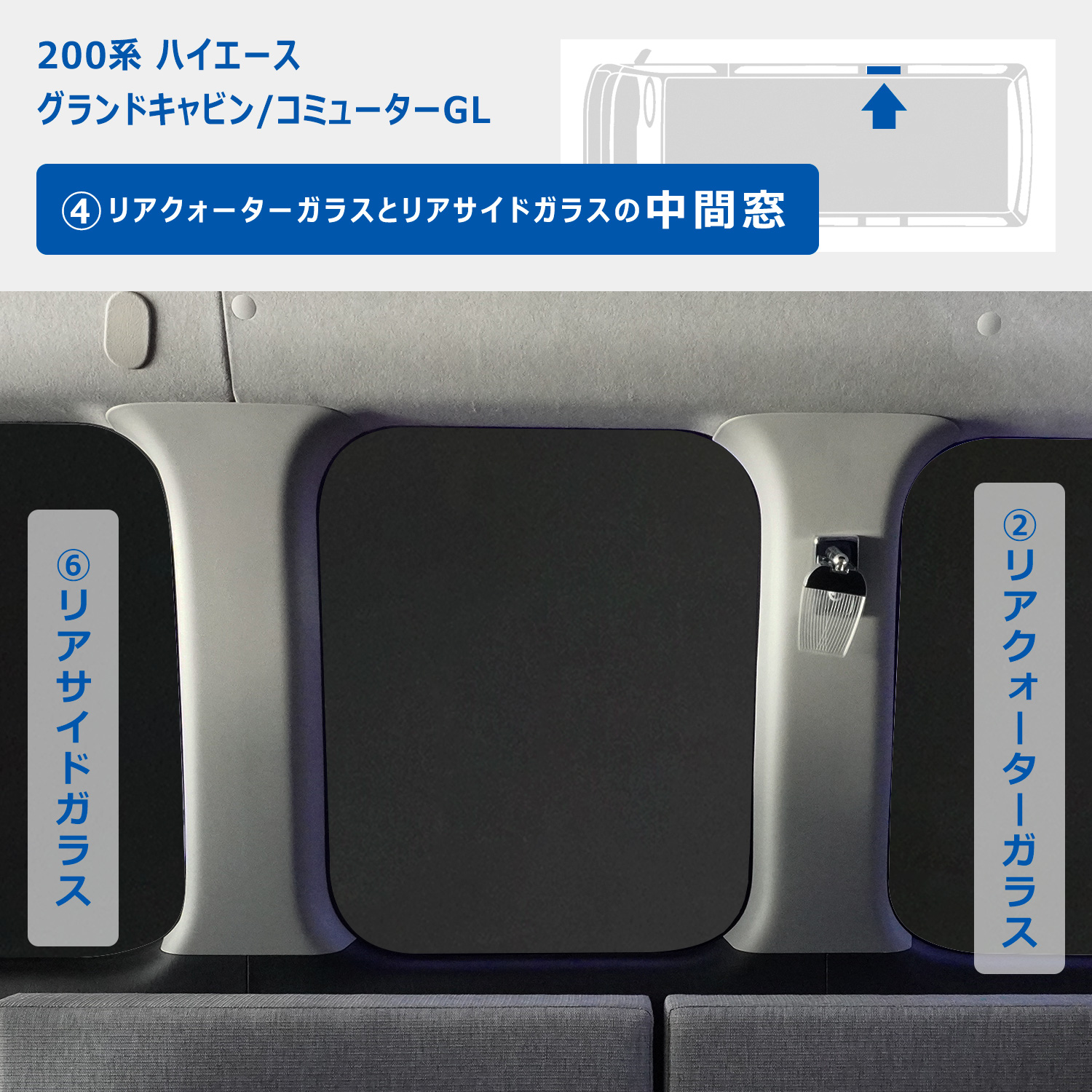 プロダックス 200系 ハイエース グランドキャビン コミューターGL