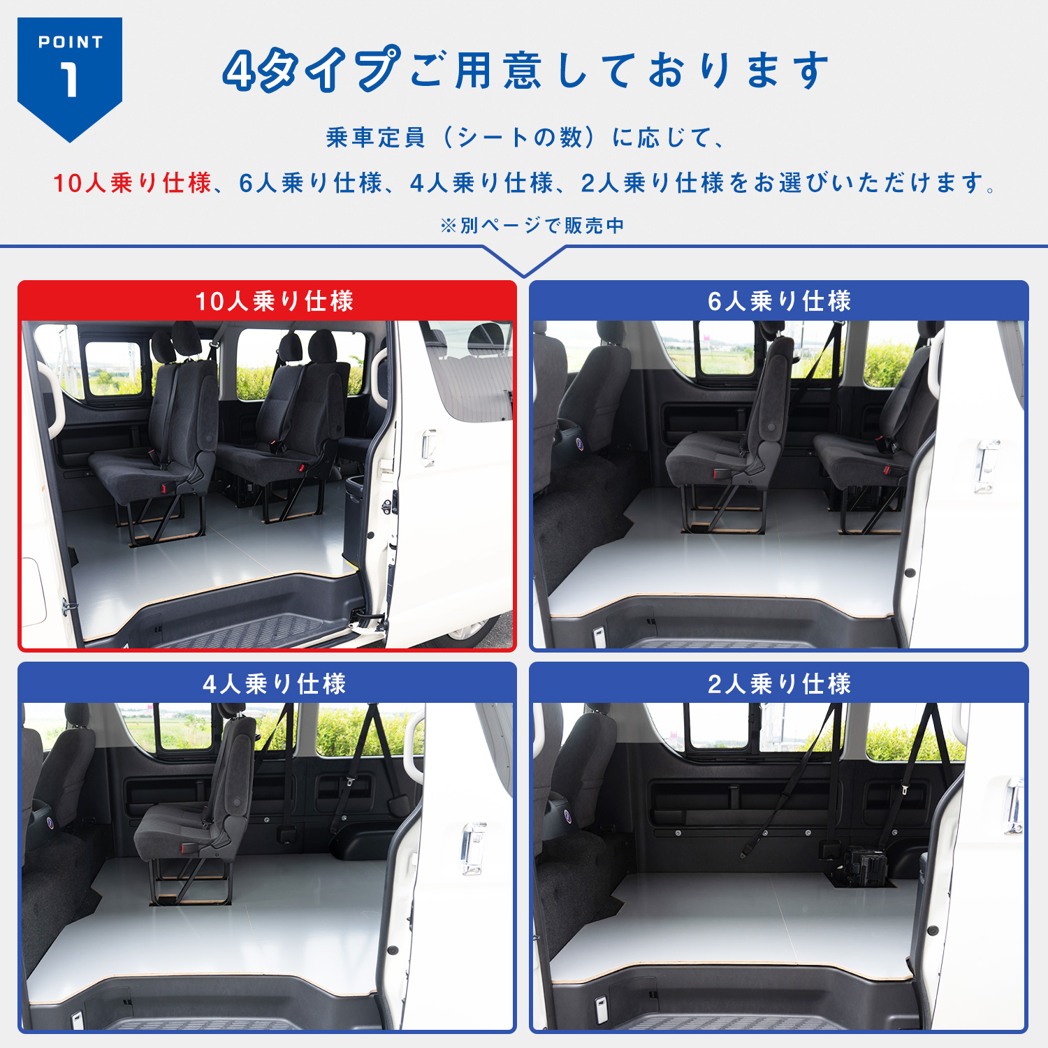 ハイエース　ワイド　ワゴン　ＧＬ　フロアパネル　10人乗り プロダックス 200系ハイエース ワゴンGL 【 10人乗り仕様専用 】フロア