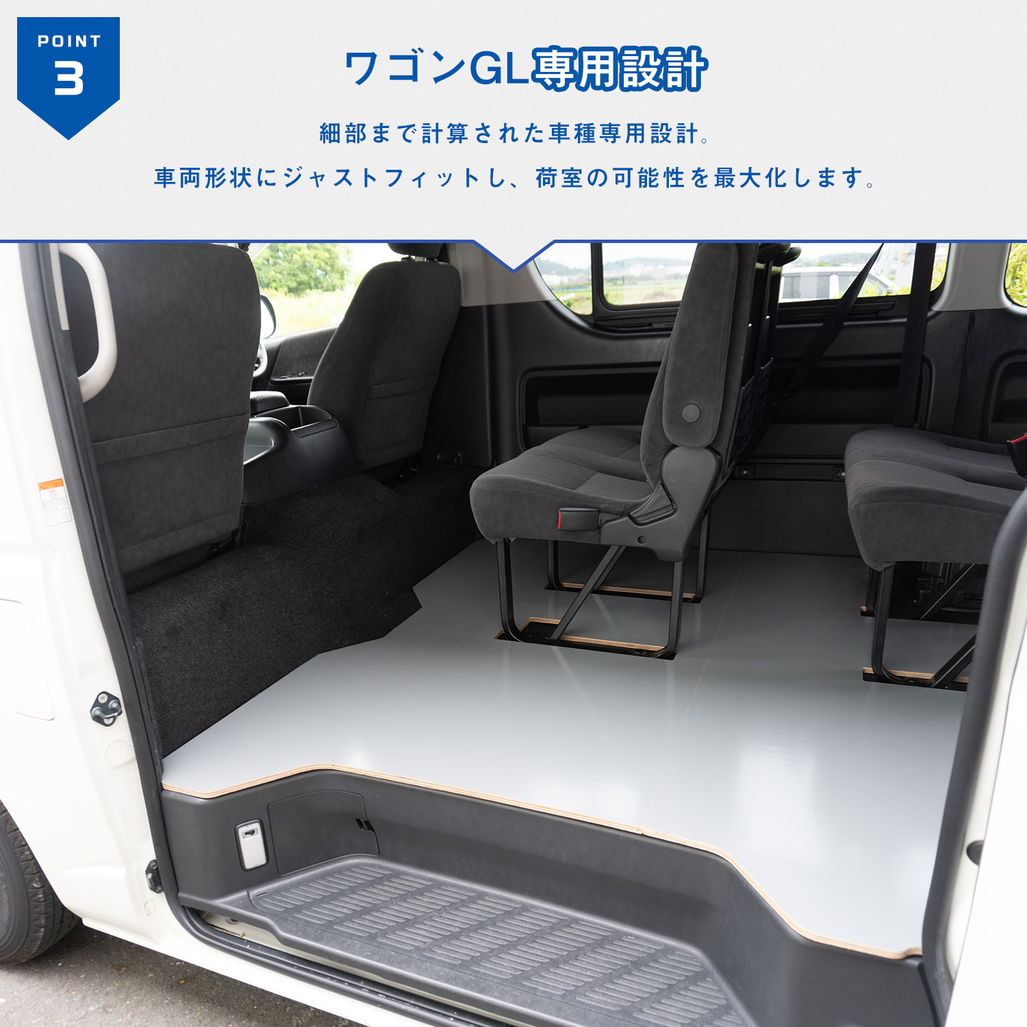 プロダックス 200系ハイエース ワゴンGL 【 10人乗り仕様専用 】フロア