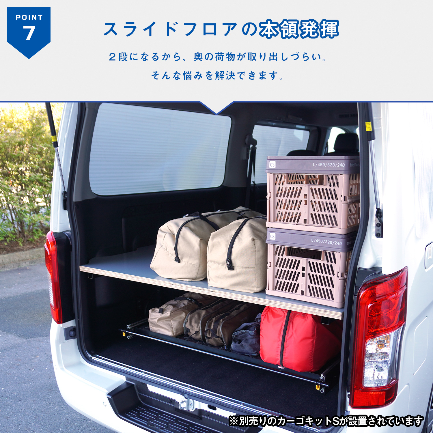 NV350キャラバン 荷室（自動車用ラゲッジマット）｜フロアマット、車用 