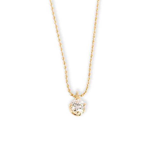 Avaron（アヴァロン） 一粒 ダイヤモンド 0.1ct ネックレス レディース