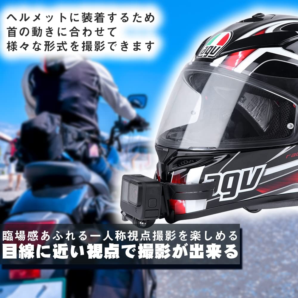 ヘルメット用小型カメラ顎マウント005