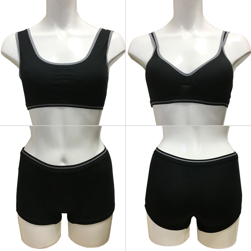 ブラ2点ショーツ1点　スポーツブラショーツセット