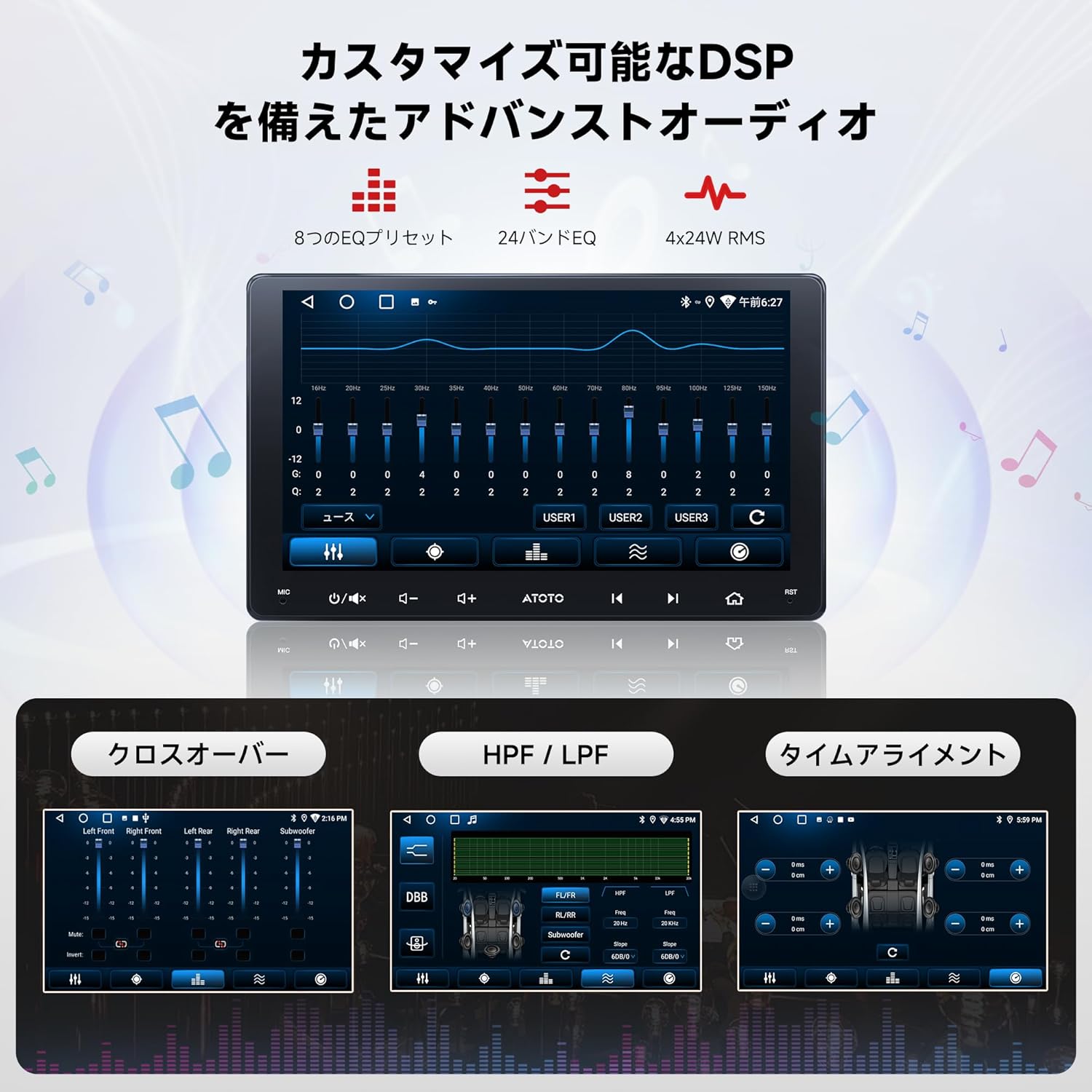 Android カーナビ 2DIN 9インチ ディスプレイ オーディオ Wi-Fi