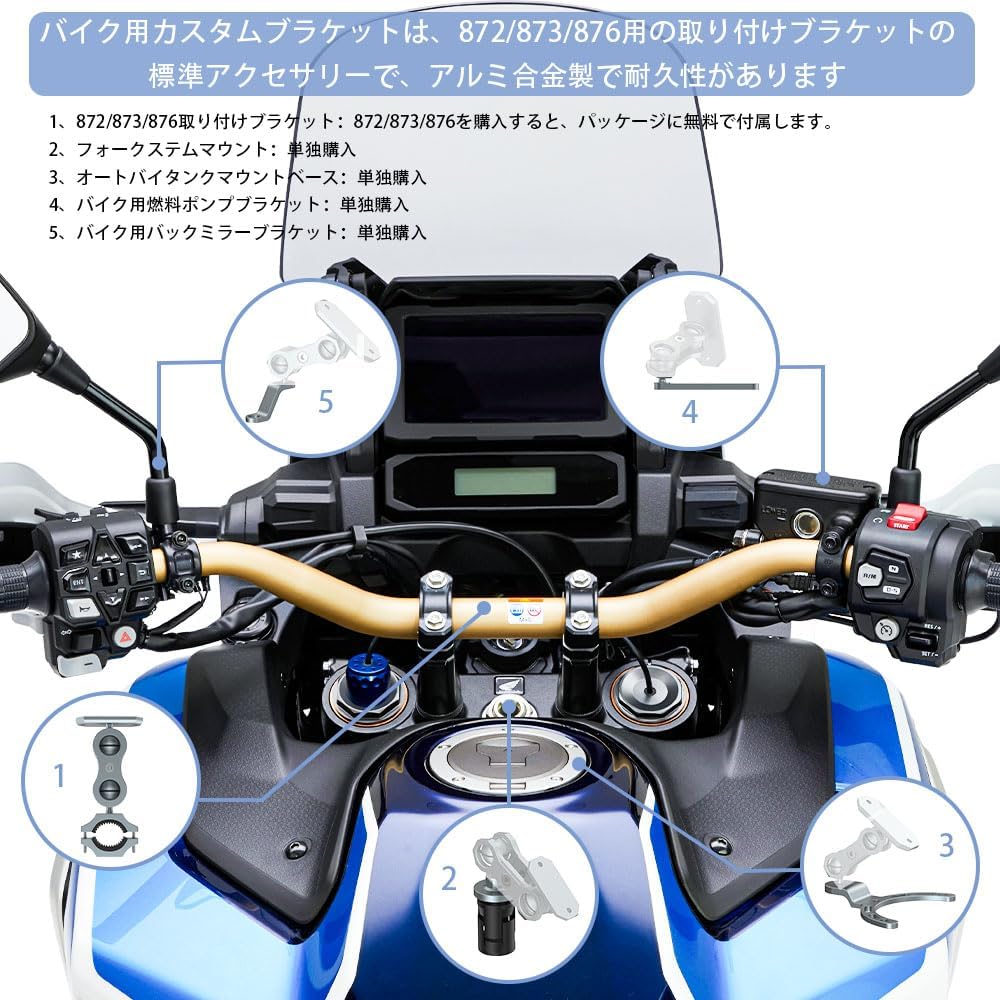 バイク用 スマートモニター バイク ナビ ディスプレイ Carplay Android