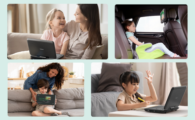 ポータブルDVDプレーヤー 12.5型 YOTON車用 10.5インチHD