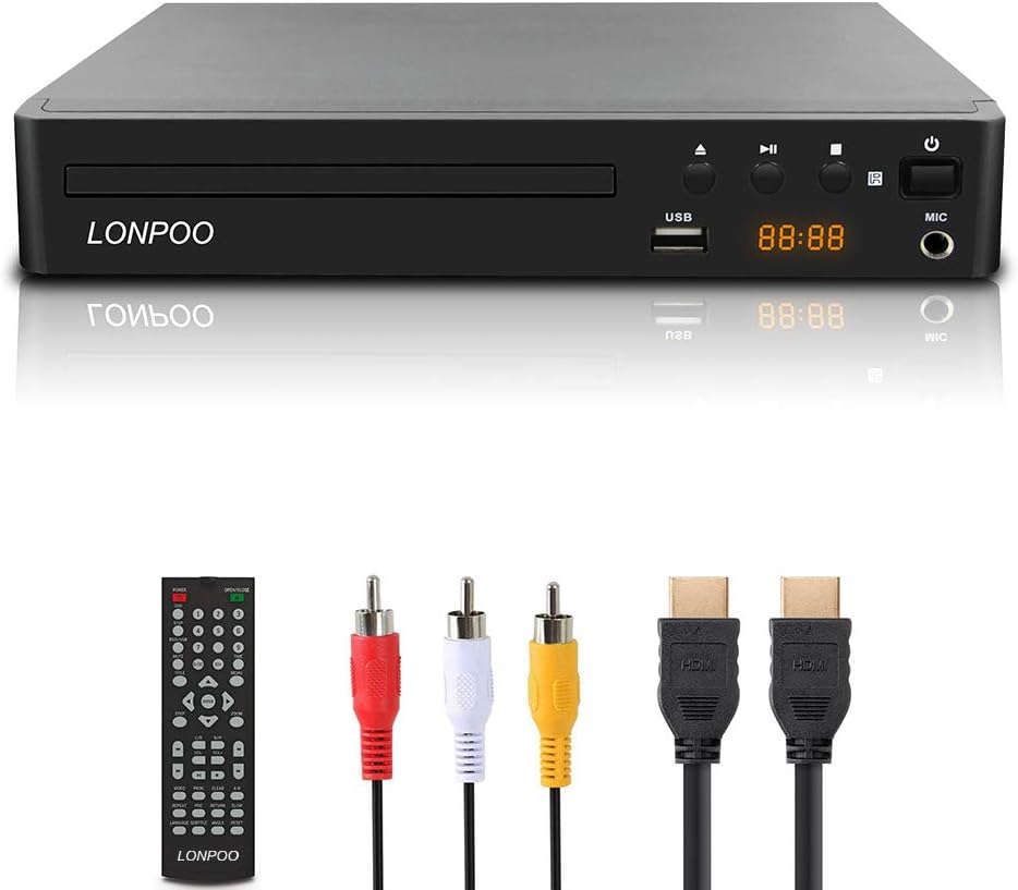 DVDプレーヤー ポータブル リージョンフリー HDMI/AV出力 CPRM再生可能