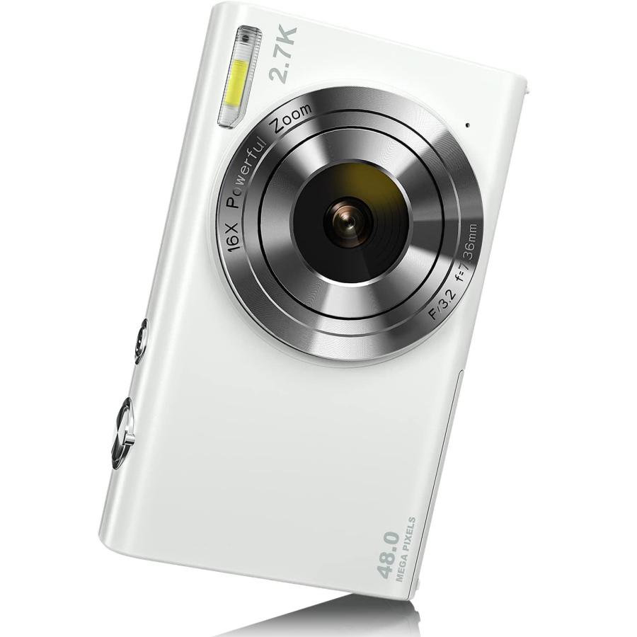 デジタルカメラ デジカメ コンパクト HDカメラ 32gカード付 1080P 4800万画素 16倍ズーム 軽量 携帯便利 2.88インチ30万画素 AKM-218｜avenir7｜03