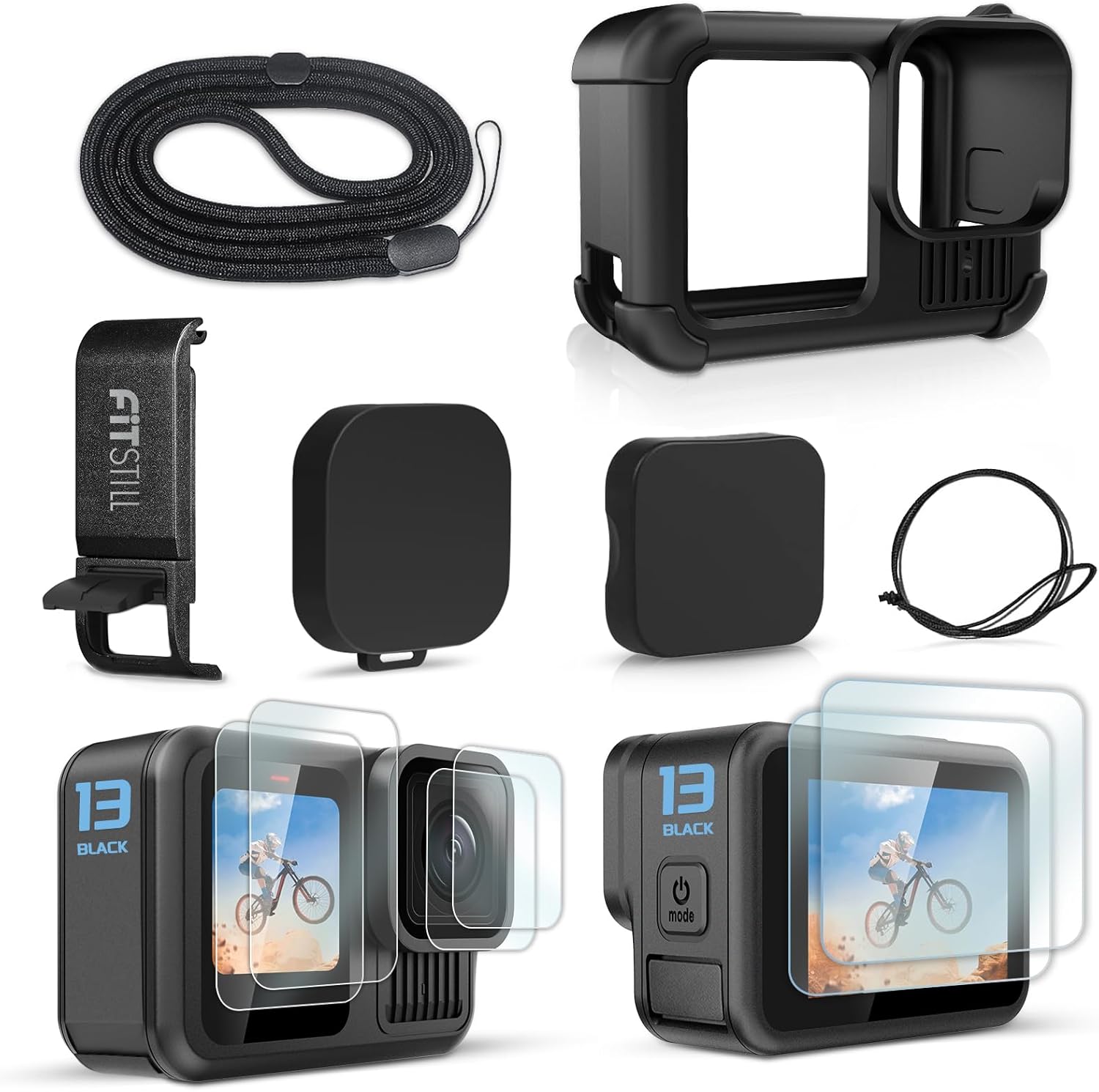 GoPro ゴープロ Hero 13 ブラック用 アクセサリーキット バッテリー 