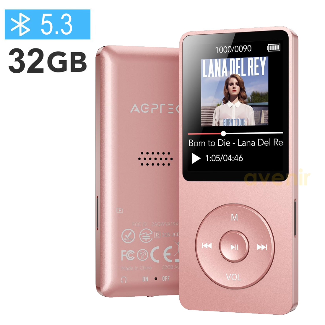 iのポータブルデジタルオーディオプレーヤーiHP-140 動作確認済み MP3プレーヤー Bluetooth5.3 HIFI 内蔵32GB 40時間長再生時間 軽量