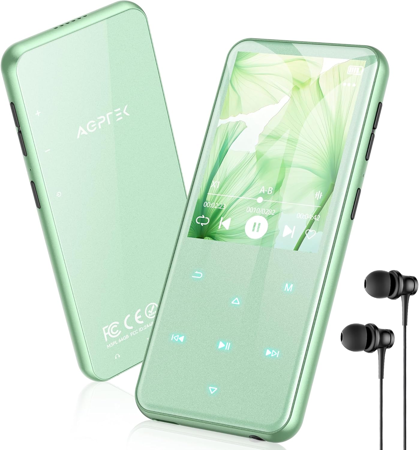 MP3プレーヤー Bluetooth5.3 64GB内蔵 スピーカー搭載 HiFi音質 2.4