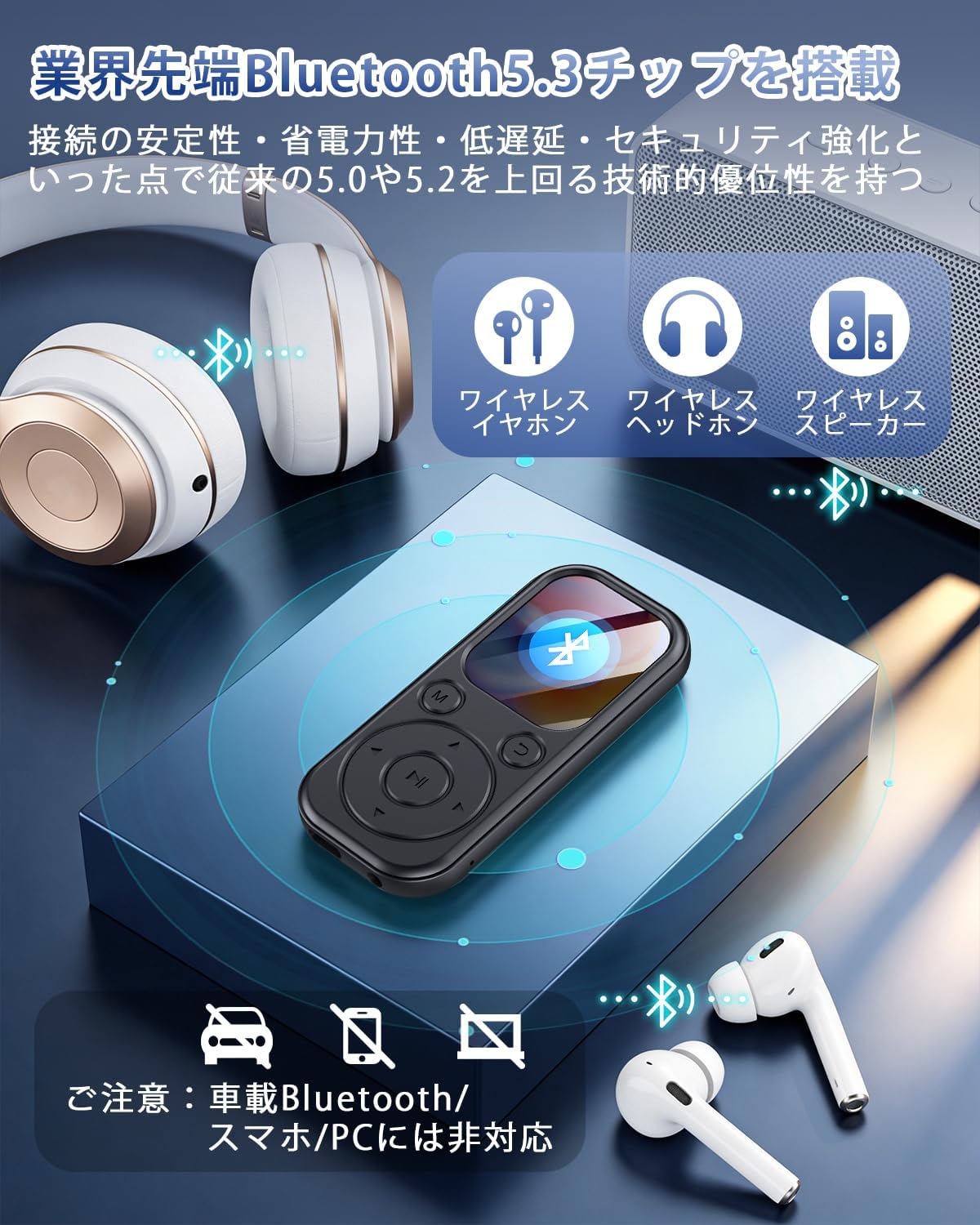 MP3プレーヤー Bluetooth5.3 32GB 最大128GB拡張可能 HIFIロスレス 多
