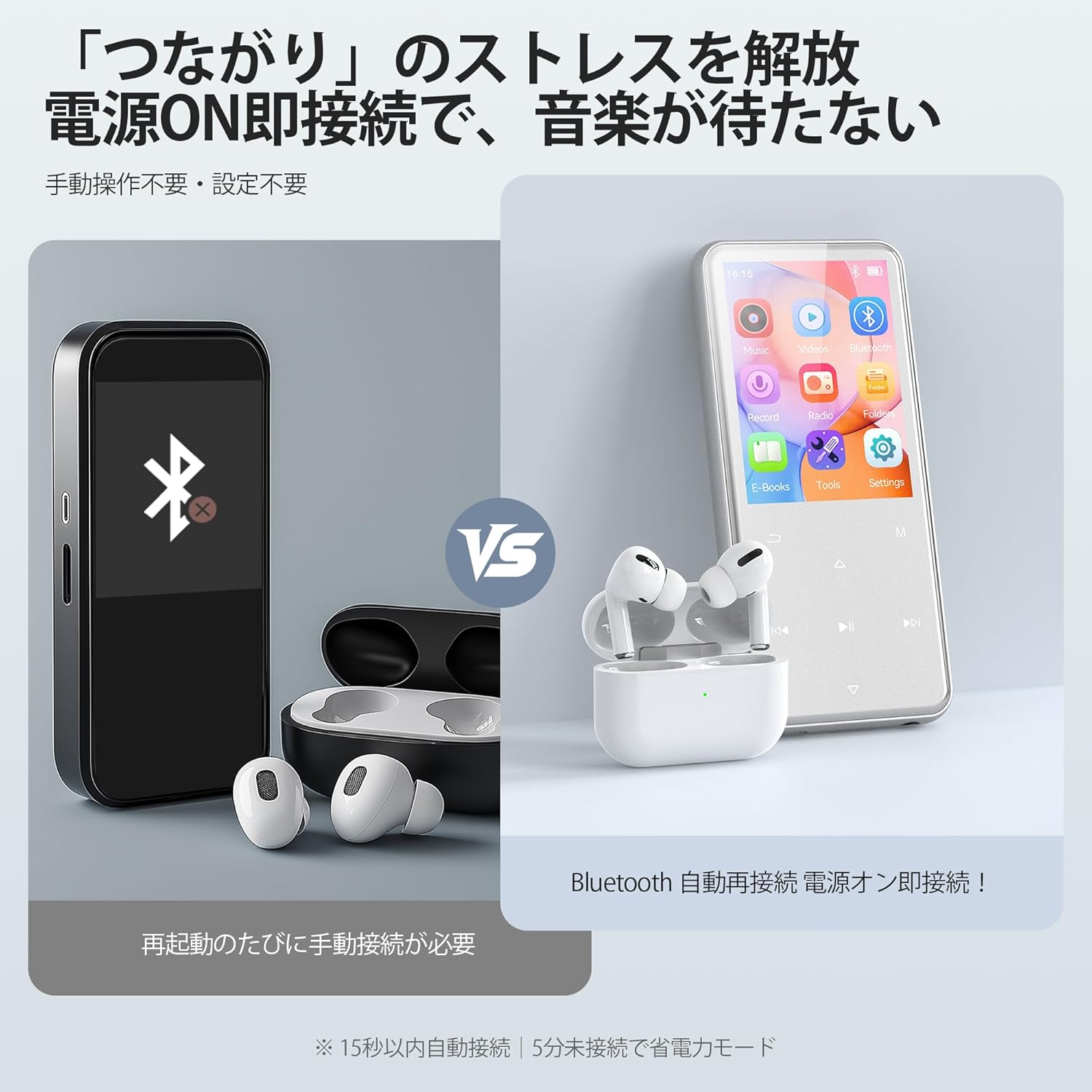 MP3プレーヤー Bluetooth5.3 64GB内蔵 スピーカー搭載 HiFi音質 2.4