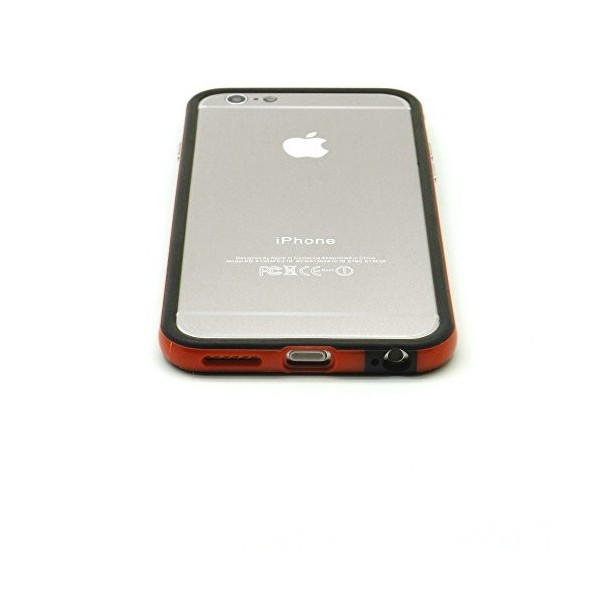 Hossy Bumper Apple iPhone6(2014) 4.7インチ用 バンパー ブラック×レッド