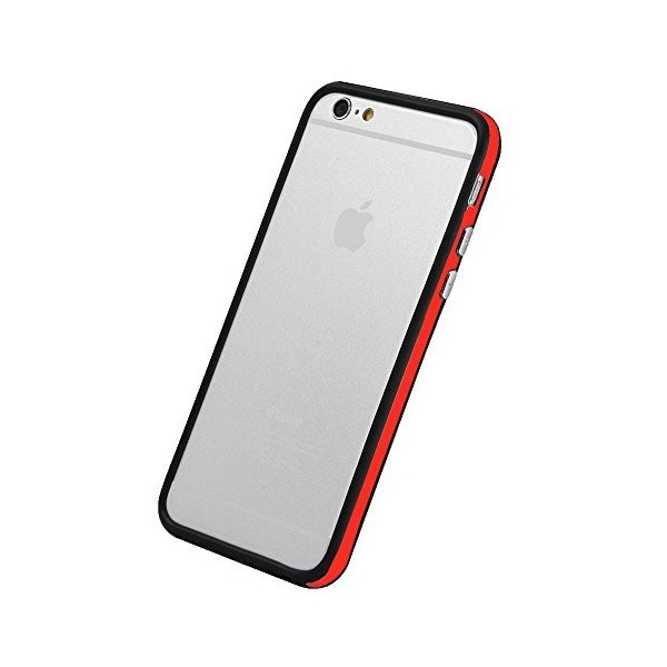 Hossy Bumper Apple iPhone6(2014) 4.7インチ用 バンパー ブラック×レッド