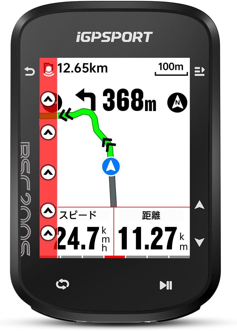 サイクルコンピュータ サイコン Bluetooth5.0 カラーディスプレイ