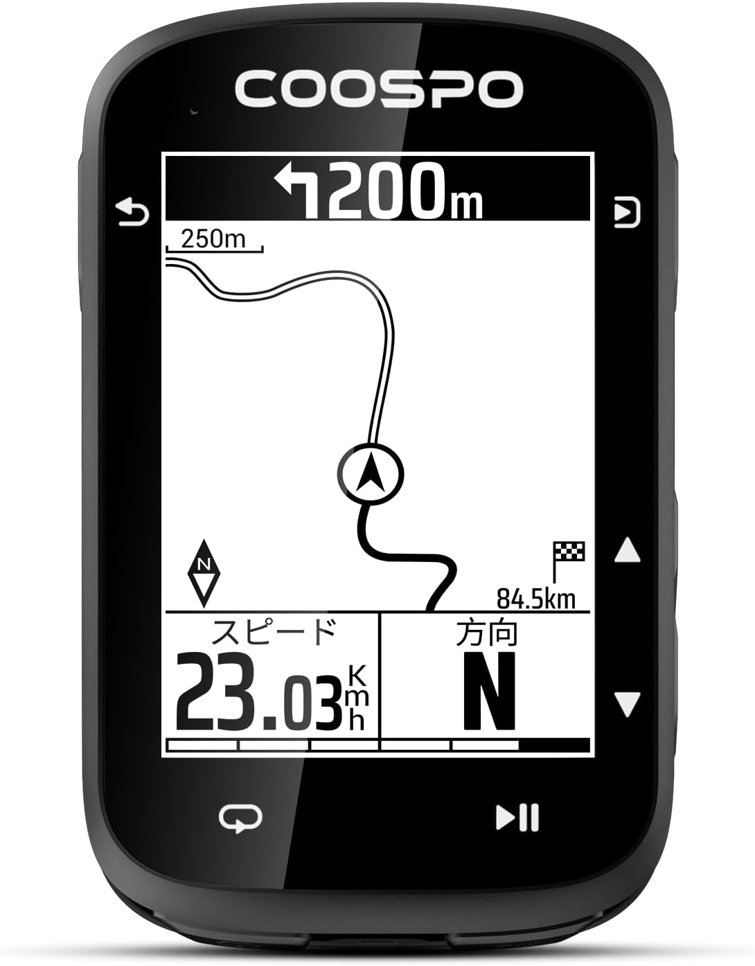 サイクルコンピュータ サイコン Bluetooth5.0 GPS搭載 ナビゲーション