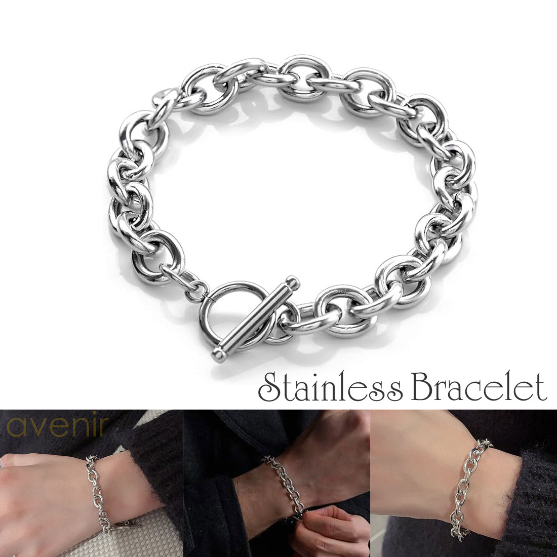 ブレスレット メンズ レディース アクセサリー ステンレス