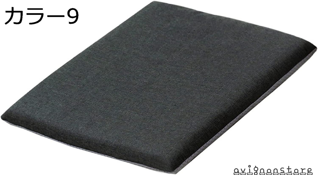 最高の品質の 座布団 45cm 北欧風 綿麻 四角 紐付き 厚い もちもち 低
