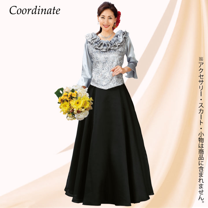 即納★ スパンコール コサージュ ブラウス シルバーグレー TSS1869-3249 レディース トップス フォーマル シルバー グレー 華やか フリル 2way 楽天市場】即納☆スパンコールコサージュブラウス シルバー
