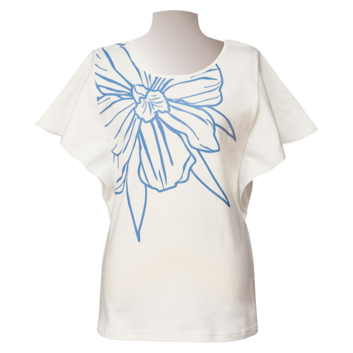 即納☆ ビッグカトレア フレアスリーブ Tシャツ [3779-TK3581